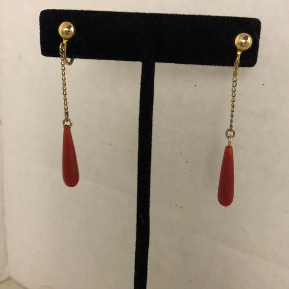 Sorrento Jewelry - Vintage Sorrento coral earrings